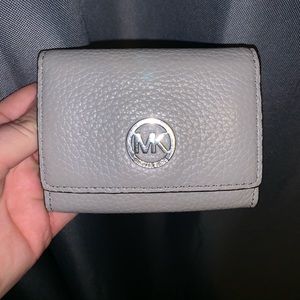 Michael Kors grey leather wallet